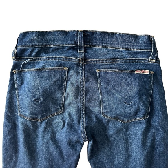Hudson Krista low rise cropped skinny released hem jeans size 26/4 medium wash - Picture 5 of 14